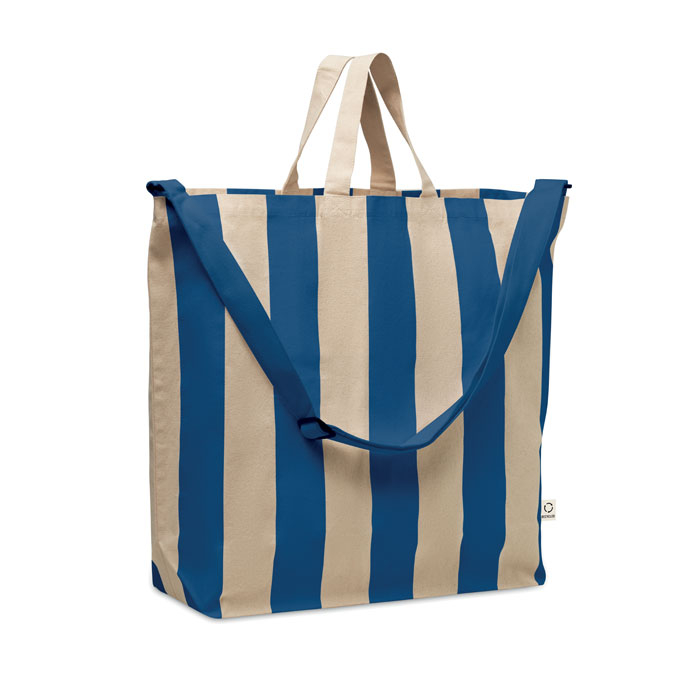 Sac de plage XL à personnaliser coton recyclé 280g LAGUNA Bleu royal